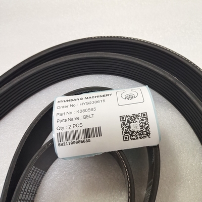 Hyunsang Micro V Replacement Serpentine Drive Belts K080565 MCRV15095 For Construction Machines