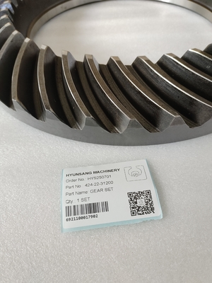 Hyunsang Excavator Parts  PINION AND GEAR 424-22-31200 For WA400, WA430, WA450, WA470