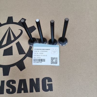 Hyunsang Excavator Parts Intake & Exhaust Valves For V2203 Engine