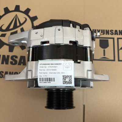 Hyunsang Parts Alternator 24V 90A 8978736880 for Isuzu 6WG1 Engine Spare Parts