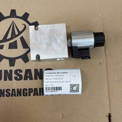 Excavator Parts SOLENOID VALVE 31Q6-20130 For R140LC-9 R145CR-9 R160LC-9 R180LC-9