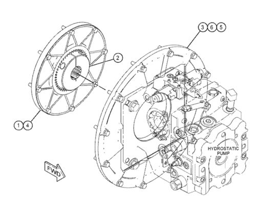 Wheel Loader Parts 346-8615 3468615 Coupling for 924K 930K 938K